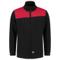 Preview: Sweater-Jacke Bicolor Quernaht