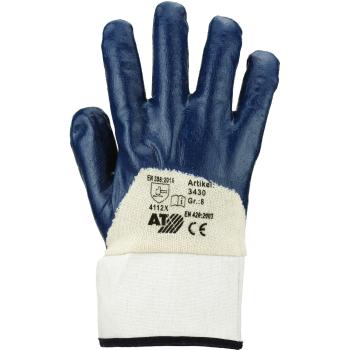Nitrilhandschuh blau mit Stulpe 3430