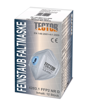 FFP2 Faltmaske Tector mit Ventil