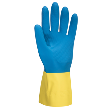 Doppelt getauchter Latex Stulpenhandschuh