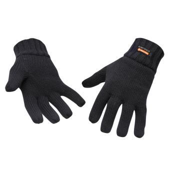 Strickhandschuh Isolierend Schwarz