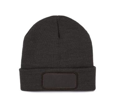 Strickmütze mit Patch und Thinsulate-Futter
