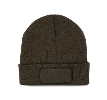 Strickmütze mit Patch und Thinsulate-Futter