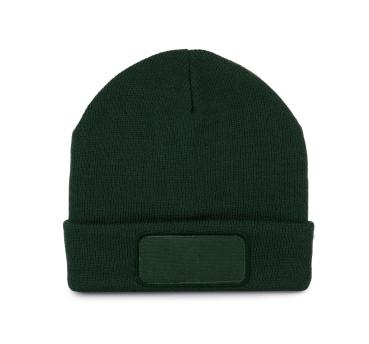 Strickmütze mit Patch und Thinsulate-Futter