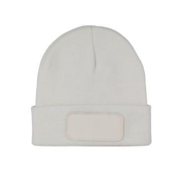 Strickmütze mit Patch und Thinsulate-Futter