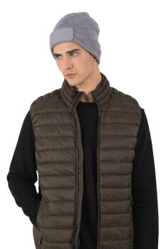 Strickmütze mit Patch und Thinsulate-Futter
