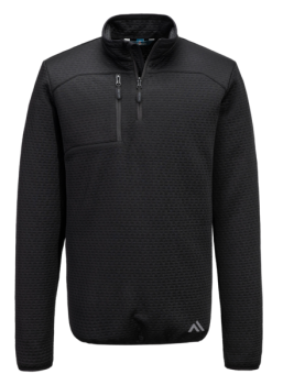 Texturierter Zip-Sweater "KX3"