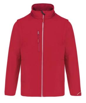 Softshelljacke mit abnehmbaren Ärmeln