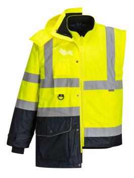 7-in-1 Warnschutz-Verkehrsjacke