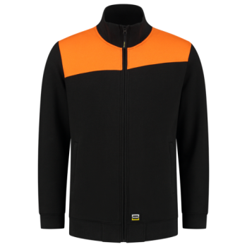 Sweater-Jacke Bicolor Quernaht