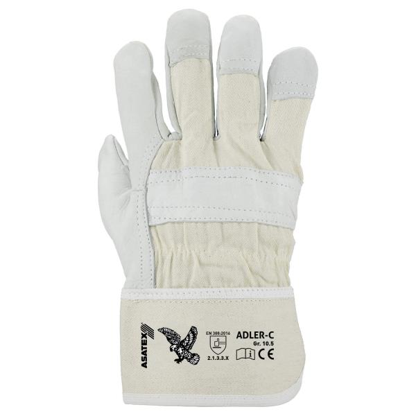 Rindnarbenleder-Handschuh "Adler C"