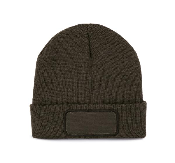 Strickmütze mit Patch und Thinsulate-Futter