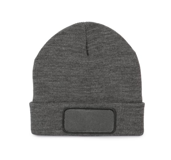 Strickmütze mit Patch und Thinsulate-Futter