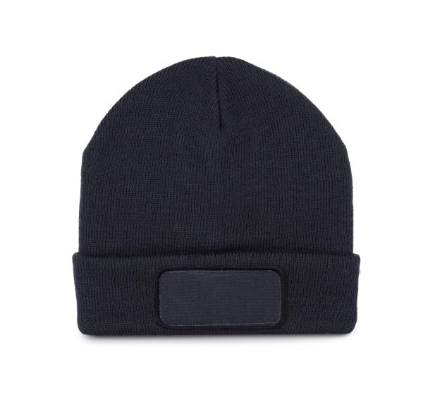 Strickmütze mit Patch und Thinsulate-Futter