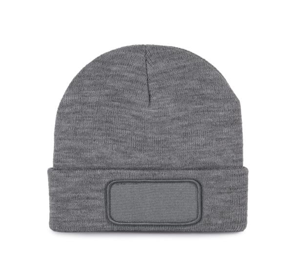Strickmütze mit Patch und Thinsulate-Futter