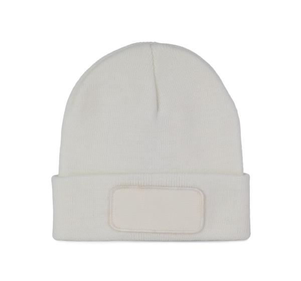 Strickmütze mit Patch und Thinsulate-Futter