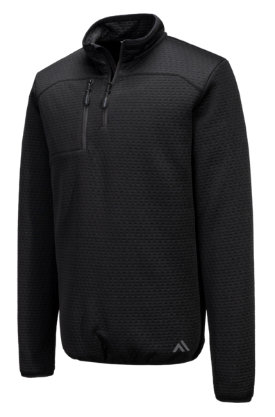 Texturierter Zip-Sweater "KX3"