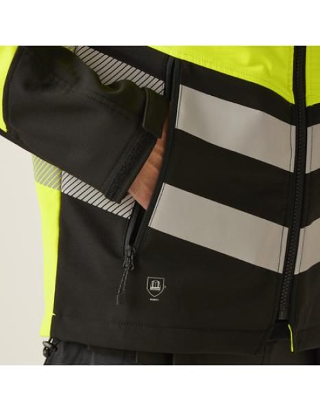 Hi-Vis X-Pro 3 Layer Softshell Jacke
