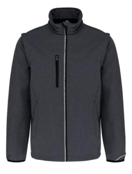 Softshelljacke mit abnehmbaren Ärmeln