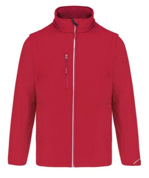 Softshelljacke mit abnehmbaren Ärmeln