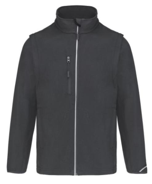 Softshelljacke mit abnehmbaren Ärmeln
