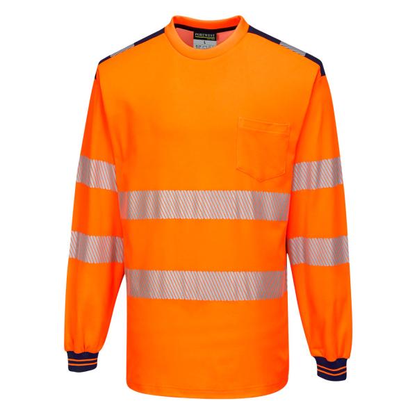 Warnschutz Cotton Comfort T-Shirt "PW3" langarm