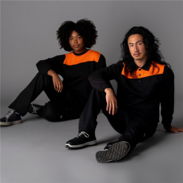 Sweater Polokragen "Bicolor Quernaht"